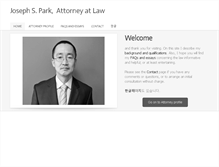 Tablet Screenshot of jparklaw.net